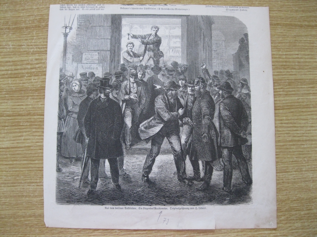 Reunión callejera, 1873